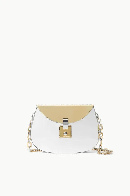 LOTTIE METAL CLUTCH | SILVER GOLD sold by STAUD