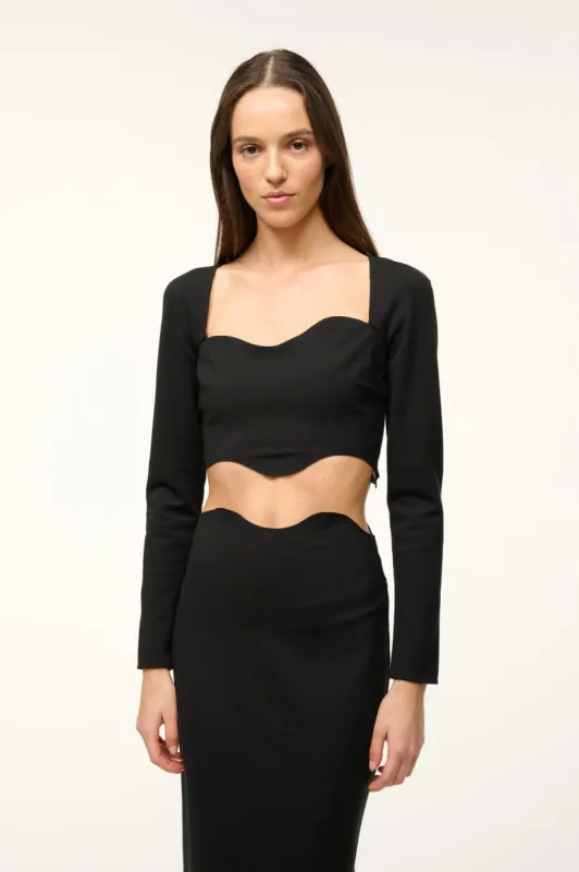 CORDE TOP | BLACK sold by STAUD