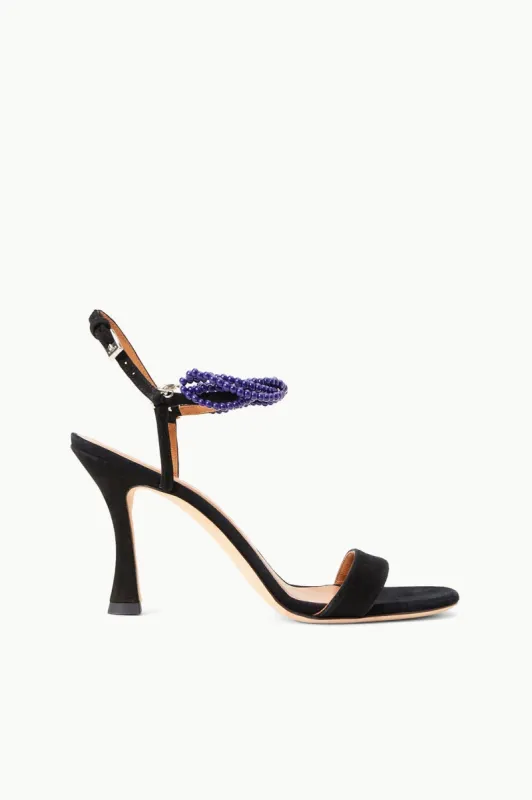 PETRA HEEL | BLACK LAPIS sold by STAUD