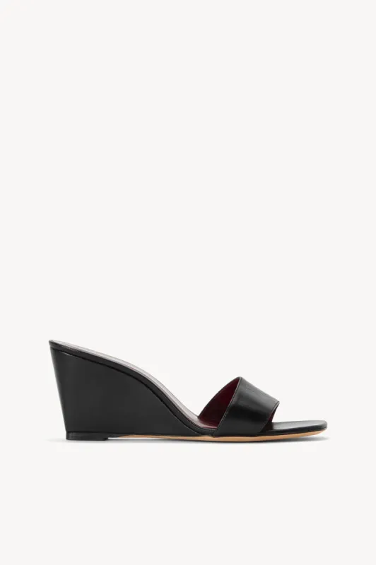 BILLIE WEDGE | BLACK sold by STAUD
