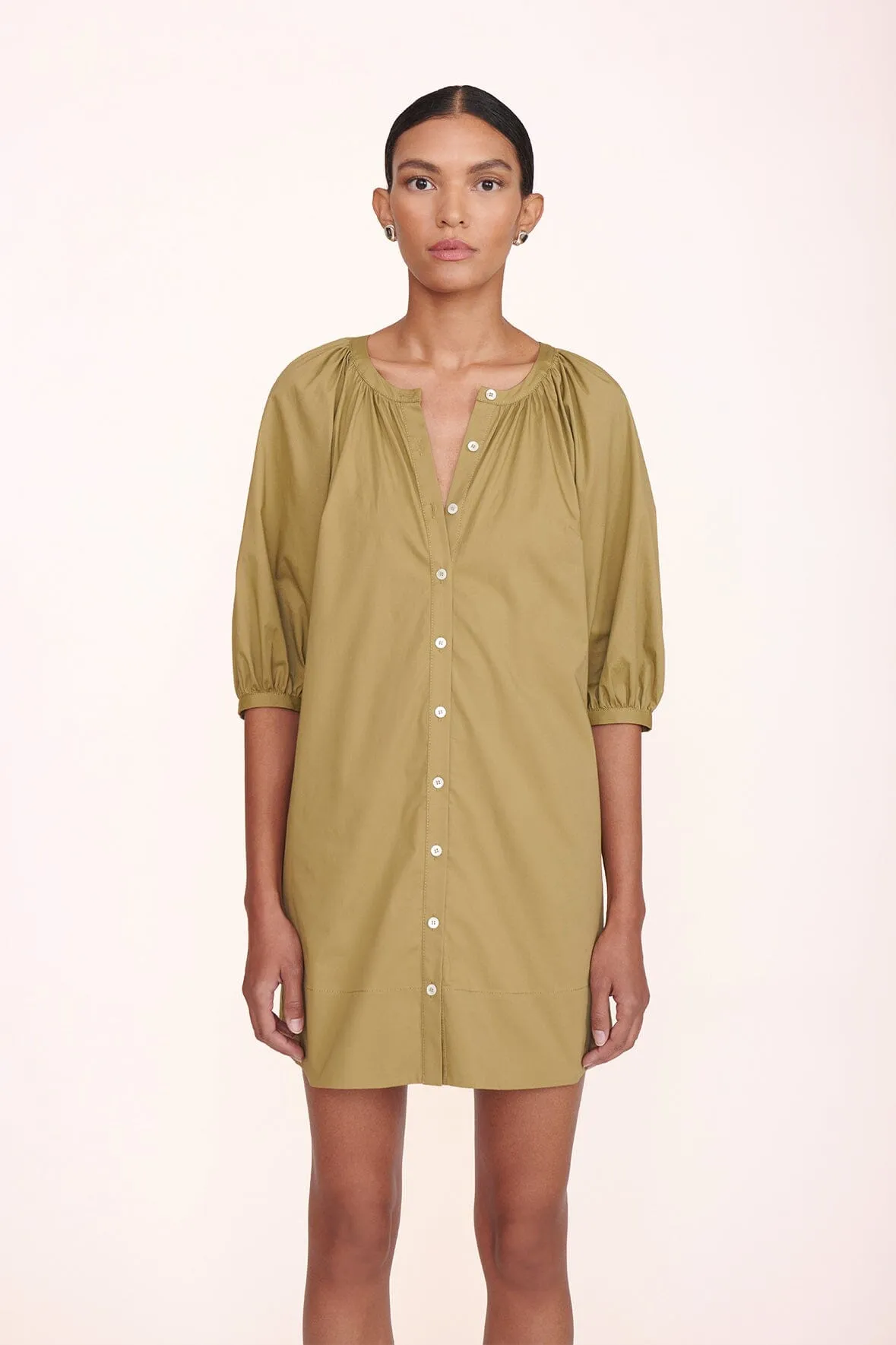 MINI VINCENT DRESS | KHAKI sold by STAUD product image thumbnail 4