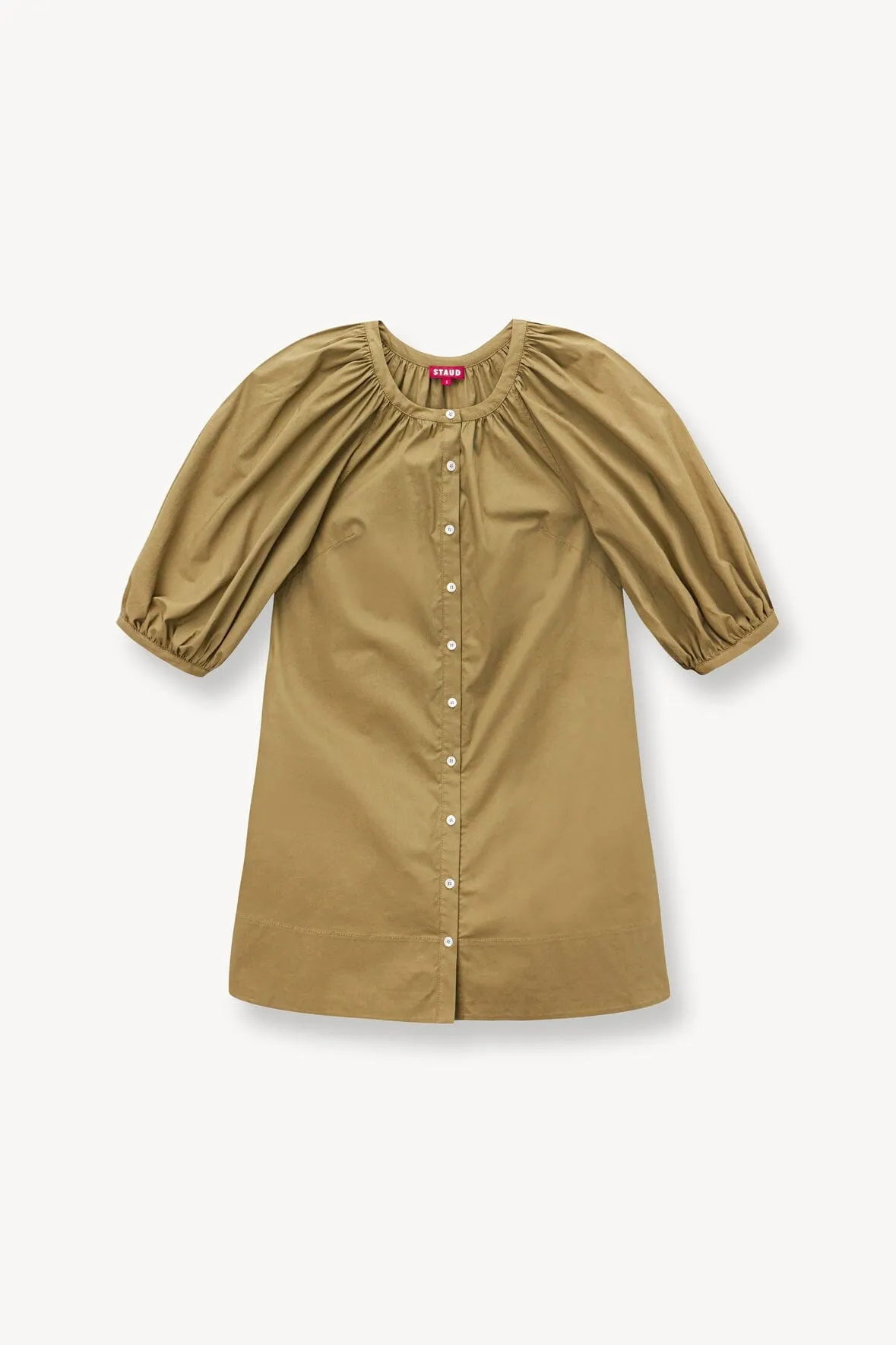 MINI VINCENT DRESS | KHAKI sold by STAUD product image thumbnail 5