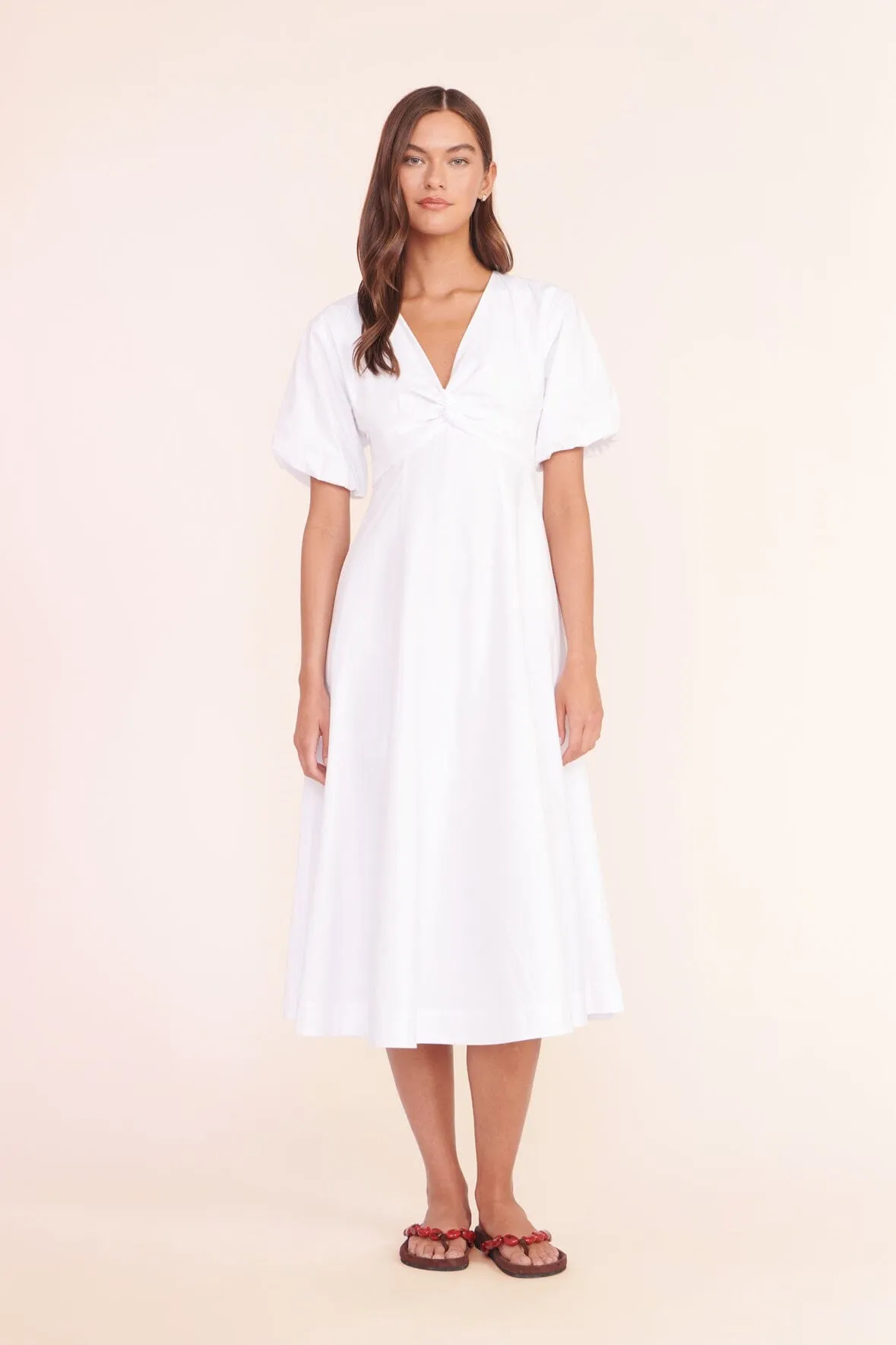 FINLEY DRESS | WHITE sold by STAUD product image thumbnail 3