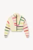 CROPPED HAMPTON SWEATER | CREAM RAINBOW MULTI sold by STAUD