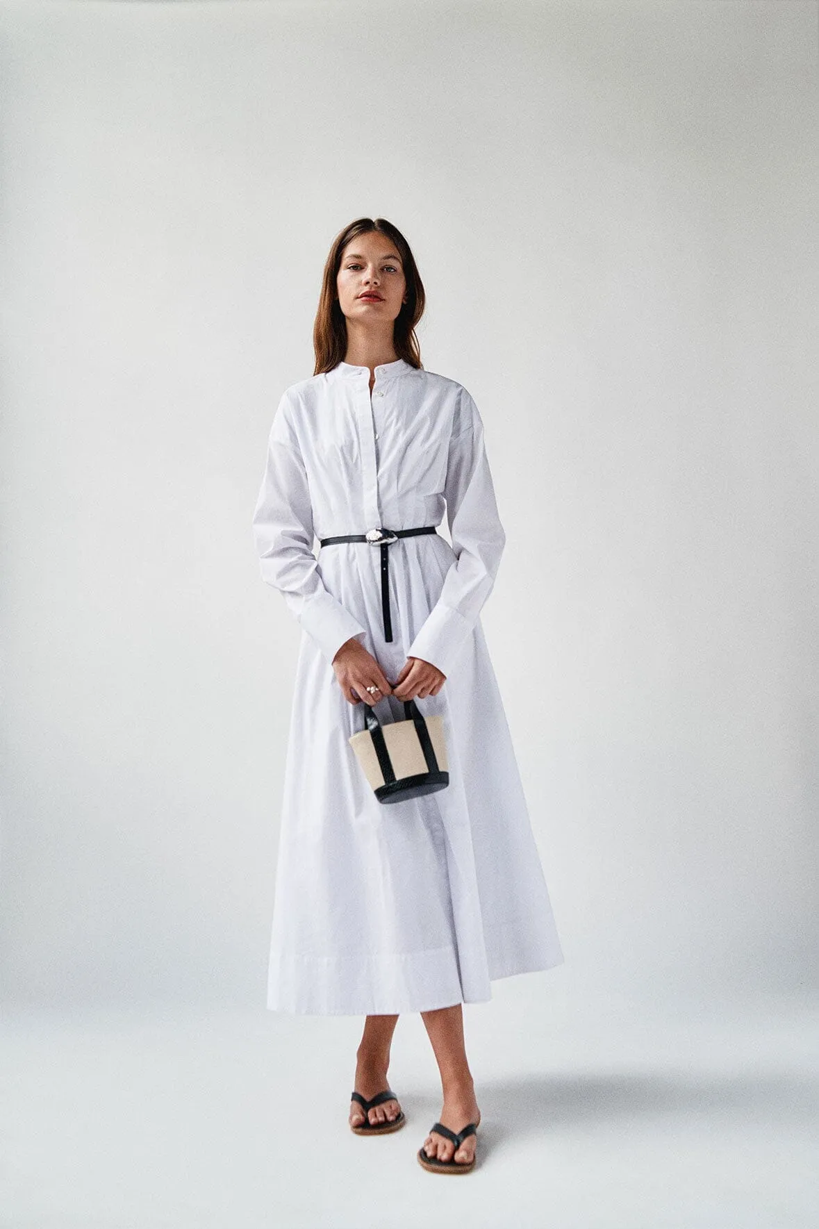 ALLORA MICRO TOTE | CREAM BLACK sold by STAUD product image thumbnail 4