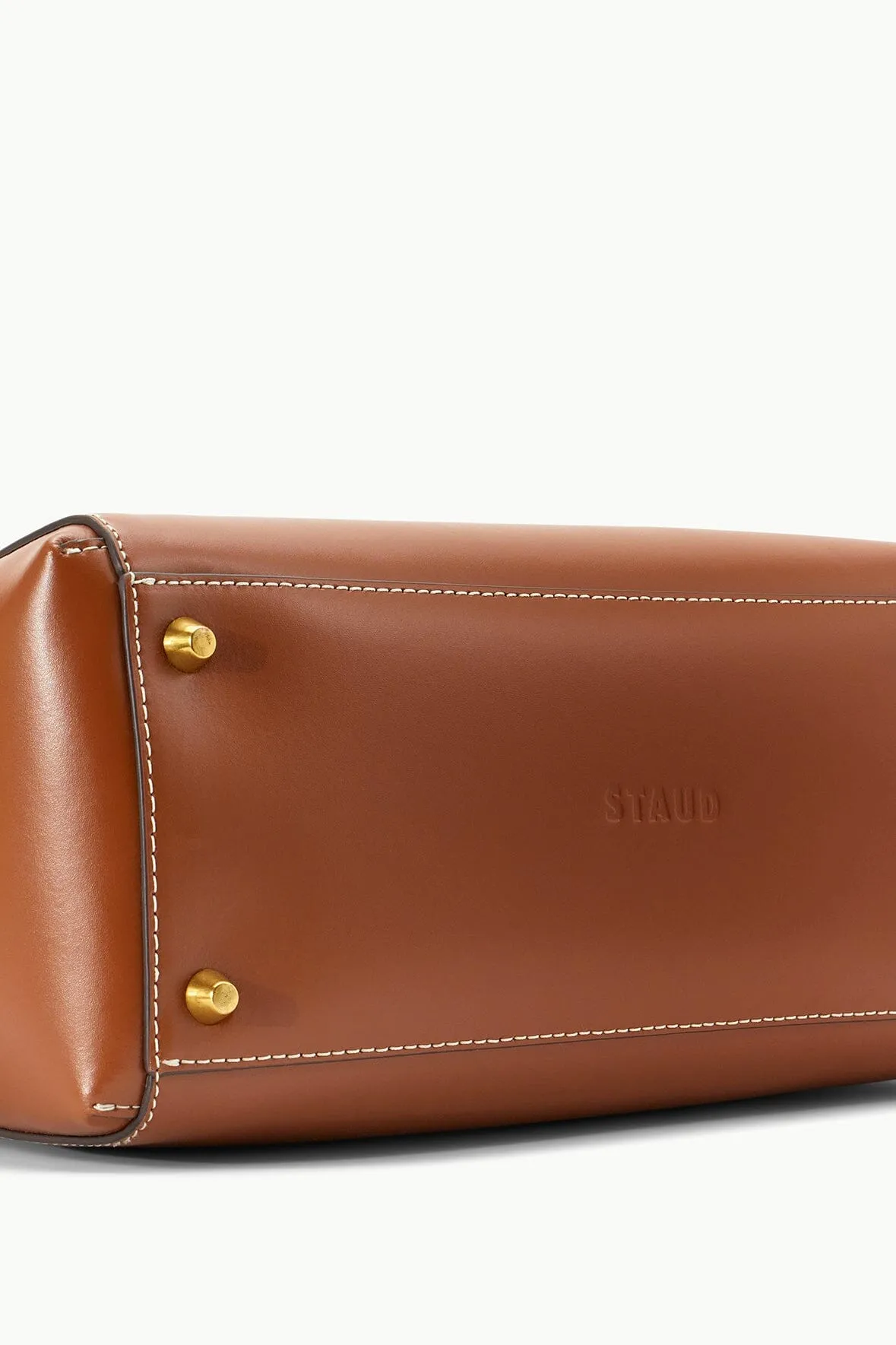 CUSTOM SHIRLEY LEATHER BAG | TAN sold by STAUD product image thumbnail 5