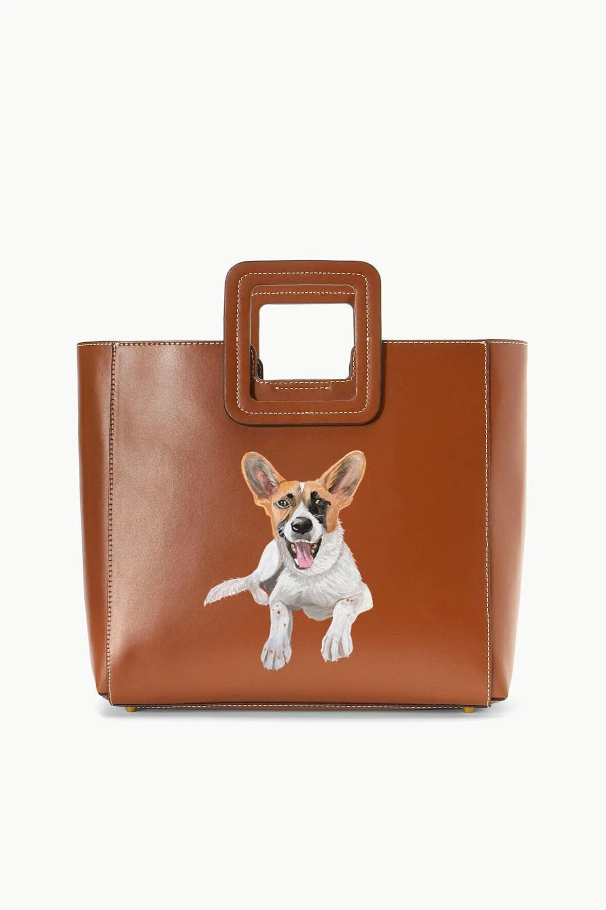 CUSTOM SHIRLEY LEATHER BAG | TAN sold by STAUD product image thumbnail 2