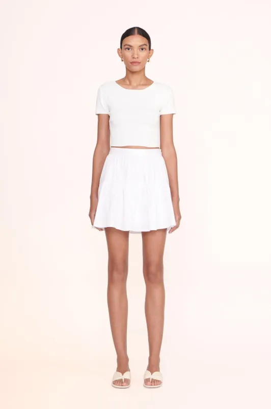 MINI SEA SKIRT | WHITE sold by STAUD