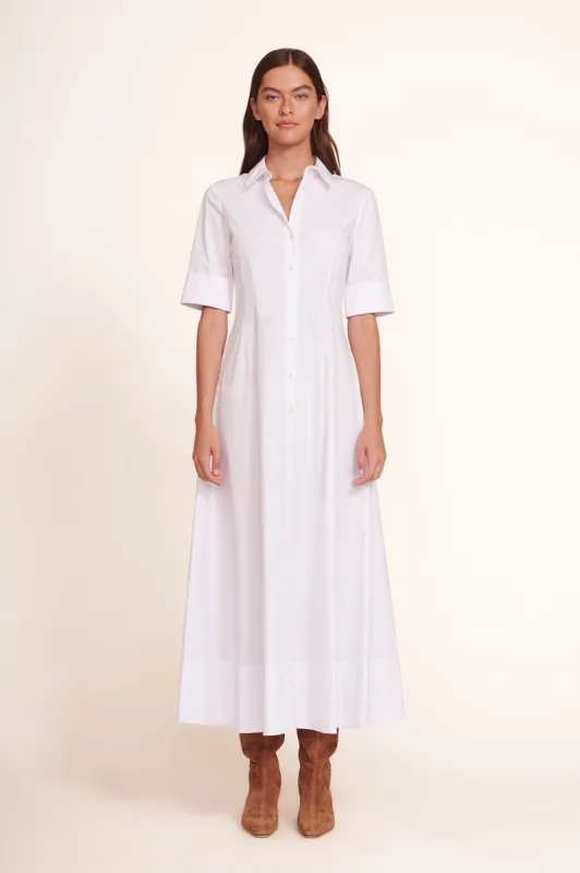 JOAN MAXI DRESS | WHITE sold by STAUD