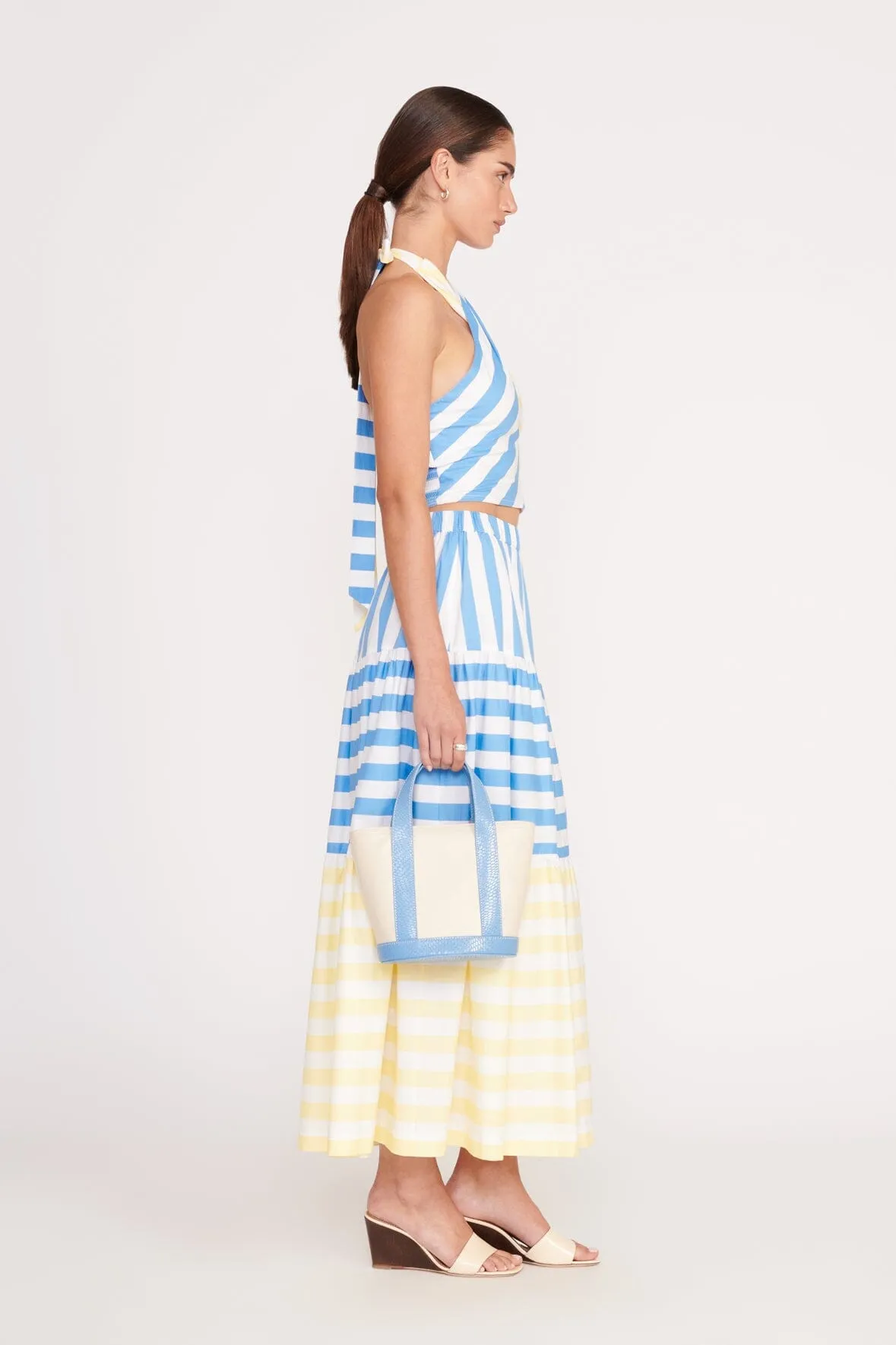 IDALINO SKIRT | BUTTERCUP SEASHORE STRIPE sold by STAUD product image thumbnail 2