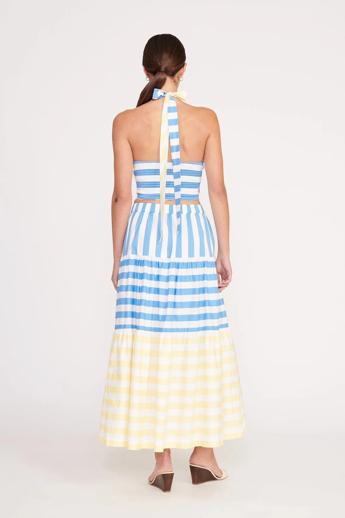 IDALINO SKIRT | BUTTERCUP SEASHORE STRIPE sold by STAUD product image thumbnail 4