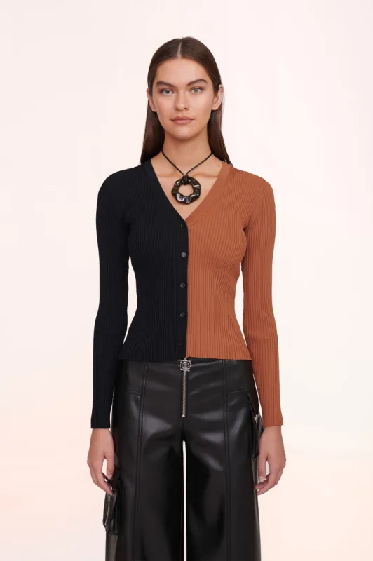 CARGO SWEATER | TAN BLACK sold by STAUD