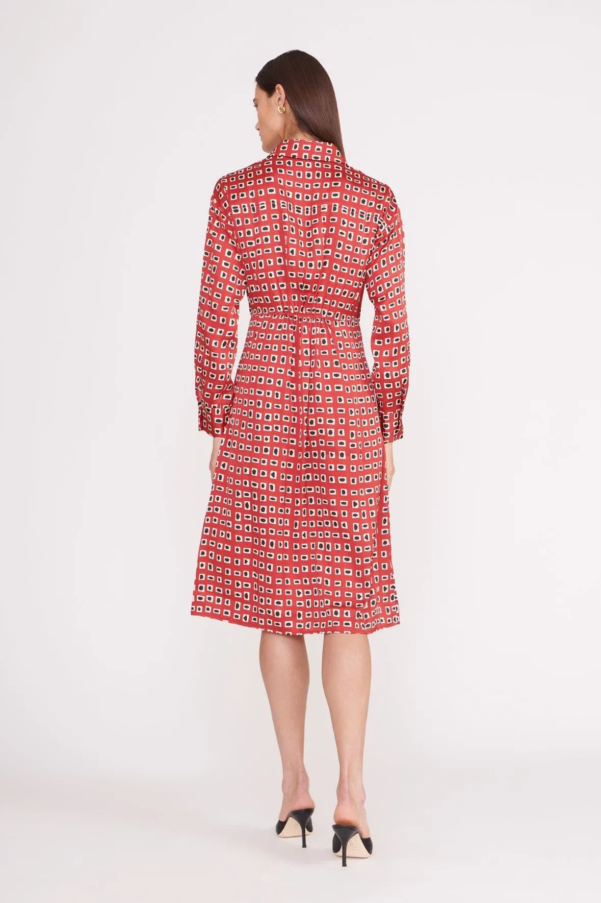 ELSA DRESS | RUBY GEOSCAPE sold by STAUD product image thumbnail 3