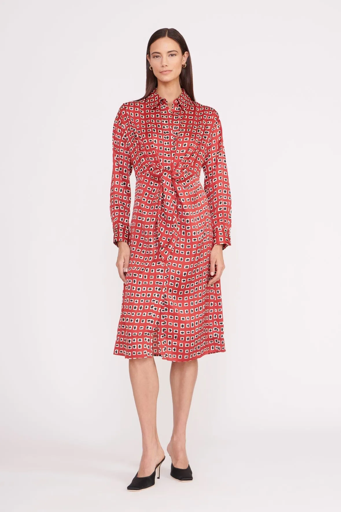 ELSA DRESS | RUBY GEOSCAPE sold by STAUD