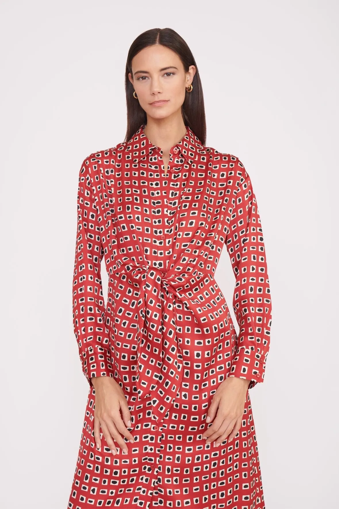 ELSA DRESS | RUBY GEOSCAPE sold by STAUD product image thumbnail 4