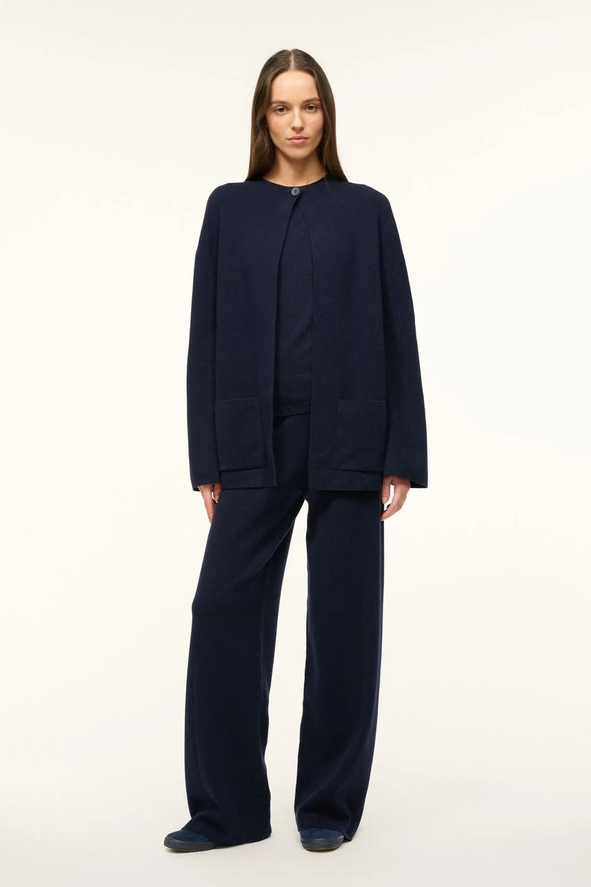 CARRY ON CARDIGAN | NAVY sold by STAUD product image thumbnail 2