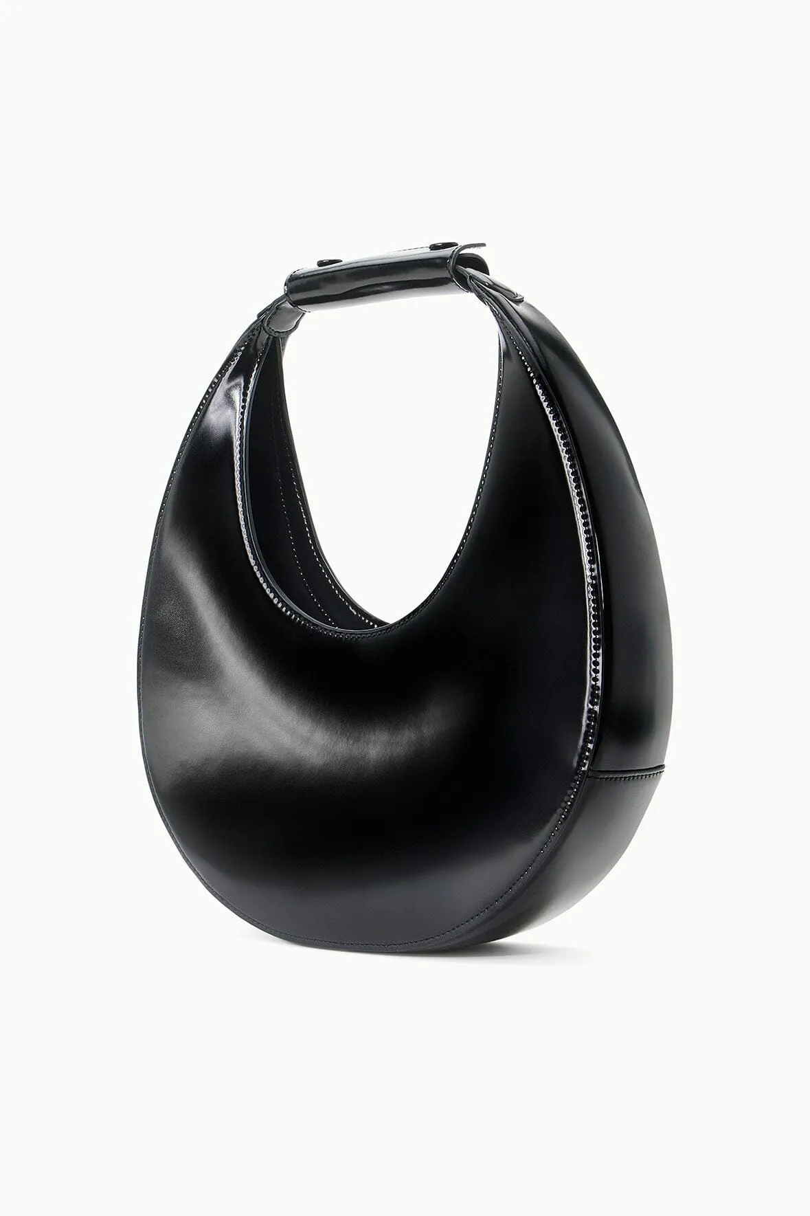 MOON BAG | BLACK POLISHED sold by STAUD product image thumbnail 3