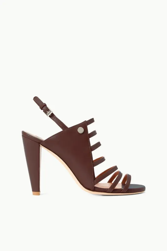 EMMA HEEL | MAHOGANY sold by STAUD