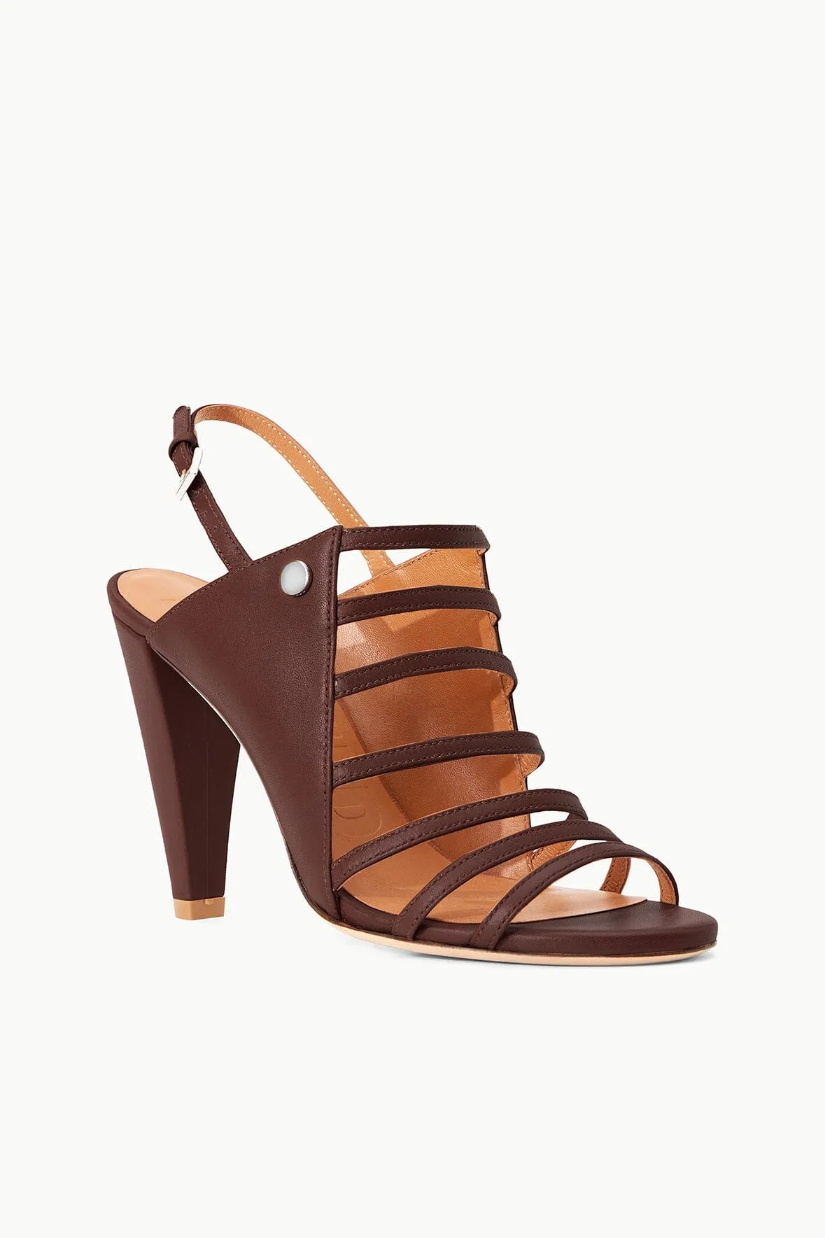 EMMA HEEL | MAHOGANY sold by STAUD product image thumbnail 2