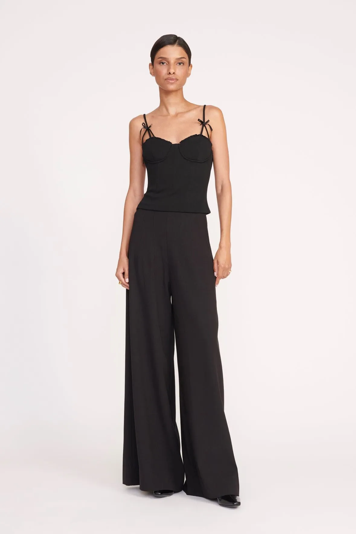 GEORGINA TOP | BLACK sold by STAUD product image thumbnail 2