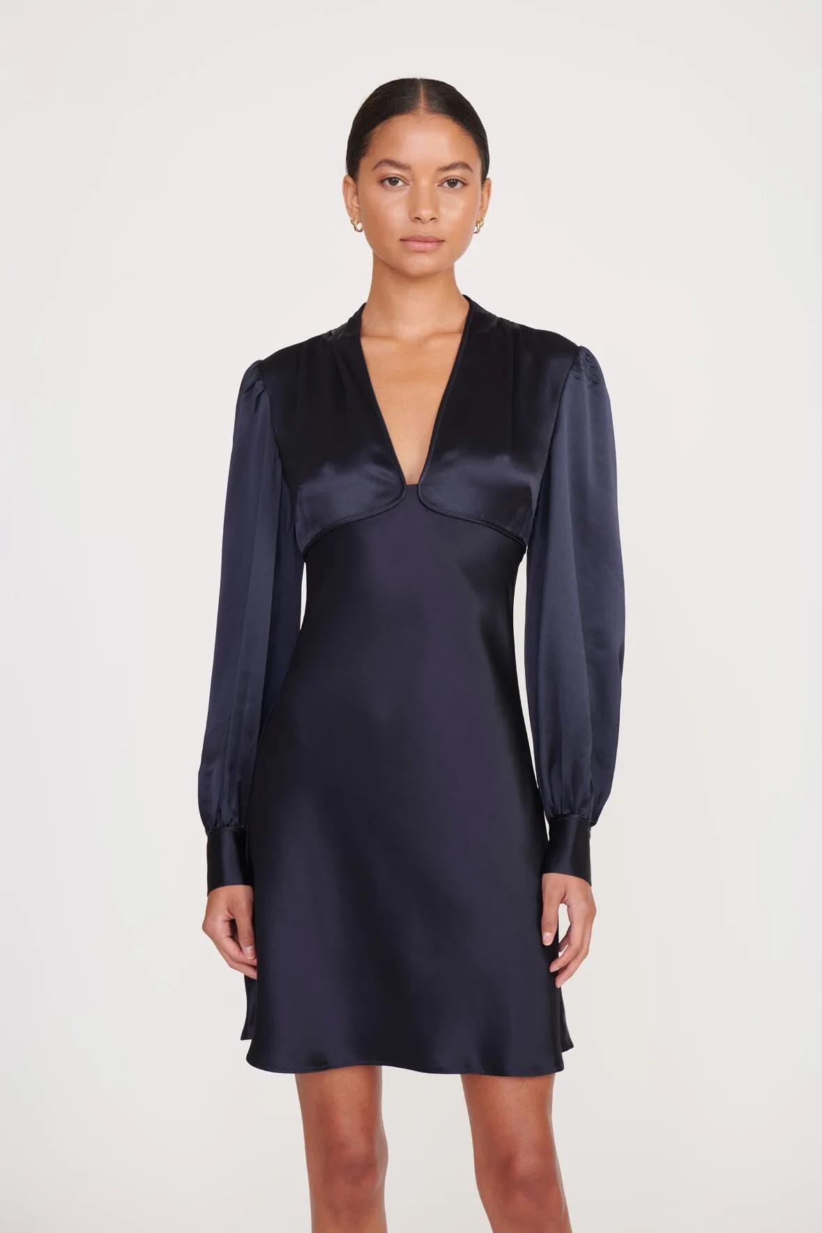 ROSENDA DRESS | NAVY sold by STAUD product image thumbnail 4