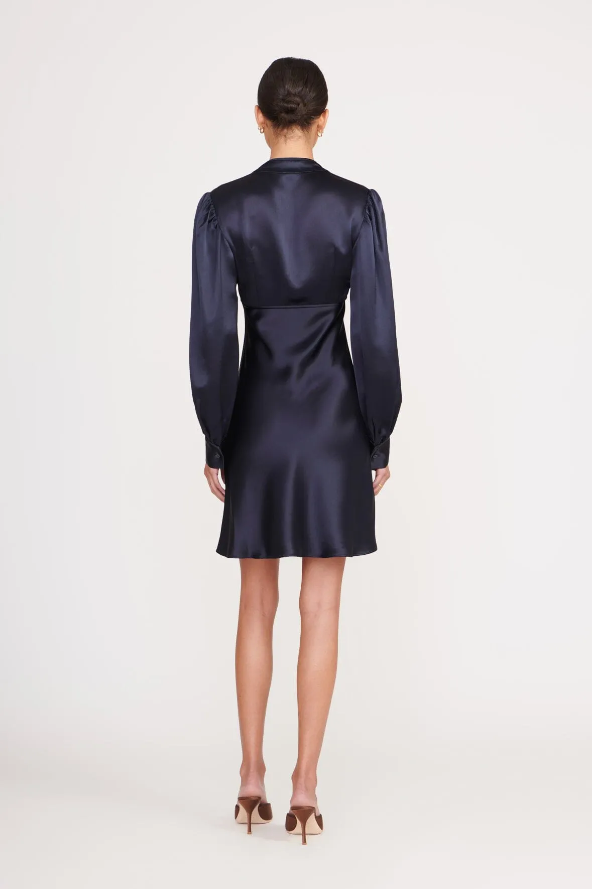 ROSENDA DRESS | NAVY sold by STAUD product image thumbnail 3