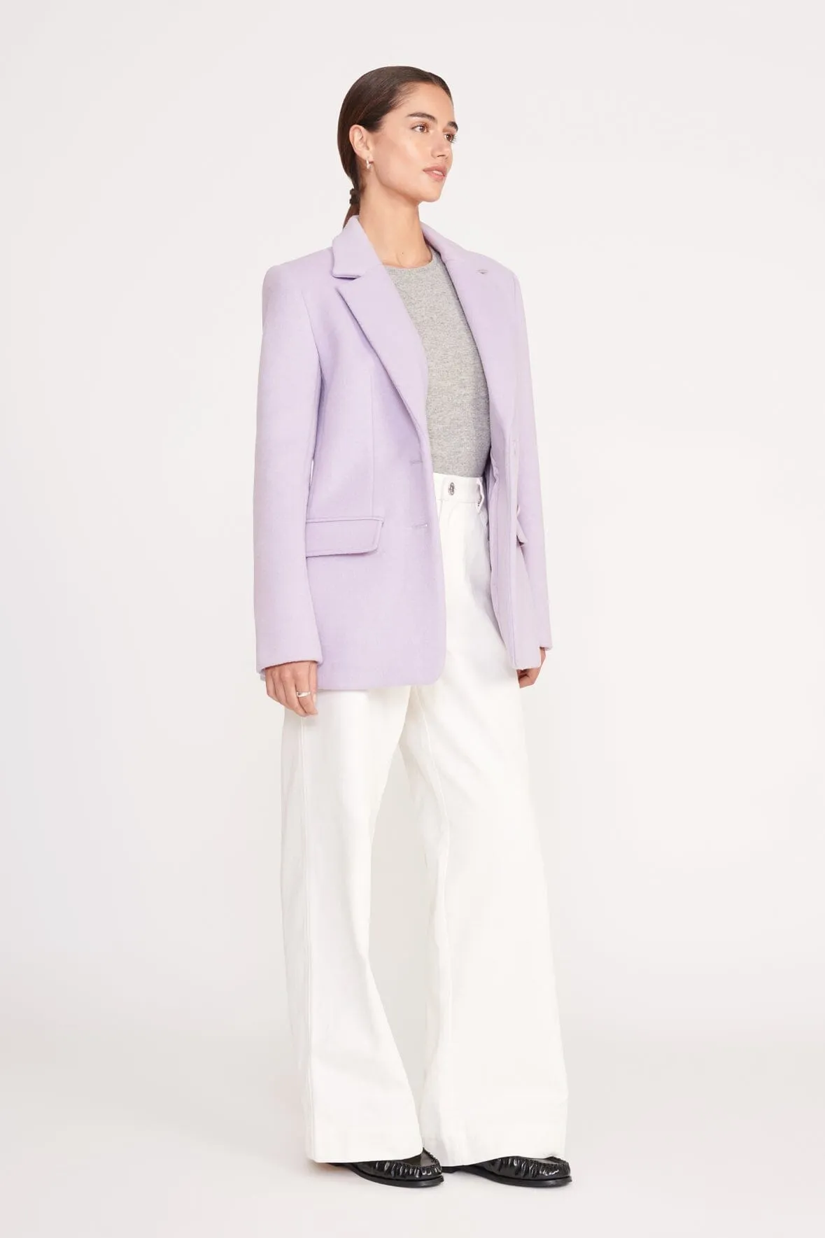 CITY BLAZER | LAVENDER sold by STAUD product image thumbnail 4