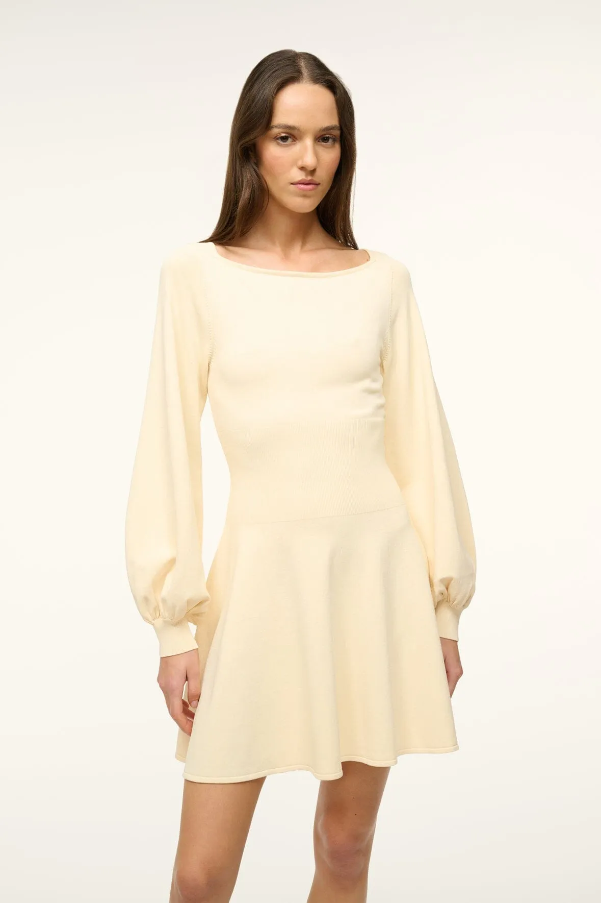 CLAUDE DRESS | BUTTERCREAM sold by STAUD product image thumbnail 4
