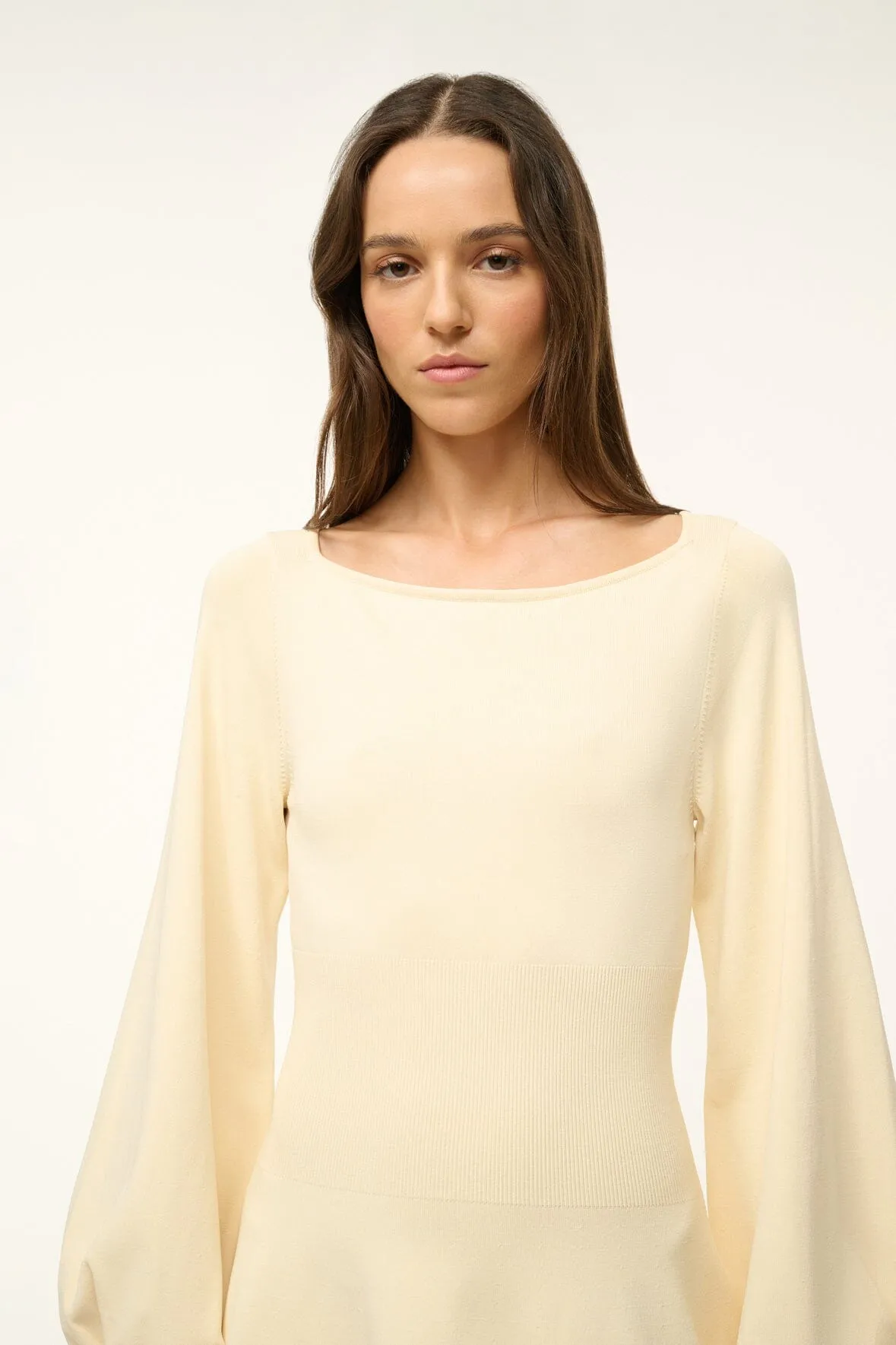 CLAUDE DRESS | BUTTERCREAM sold by STAUD product image thumbnail 5