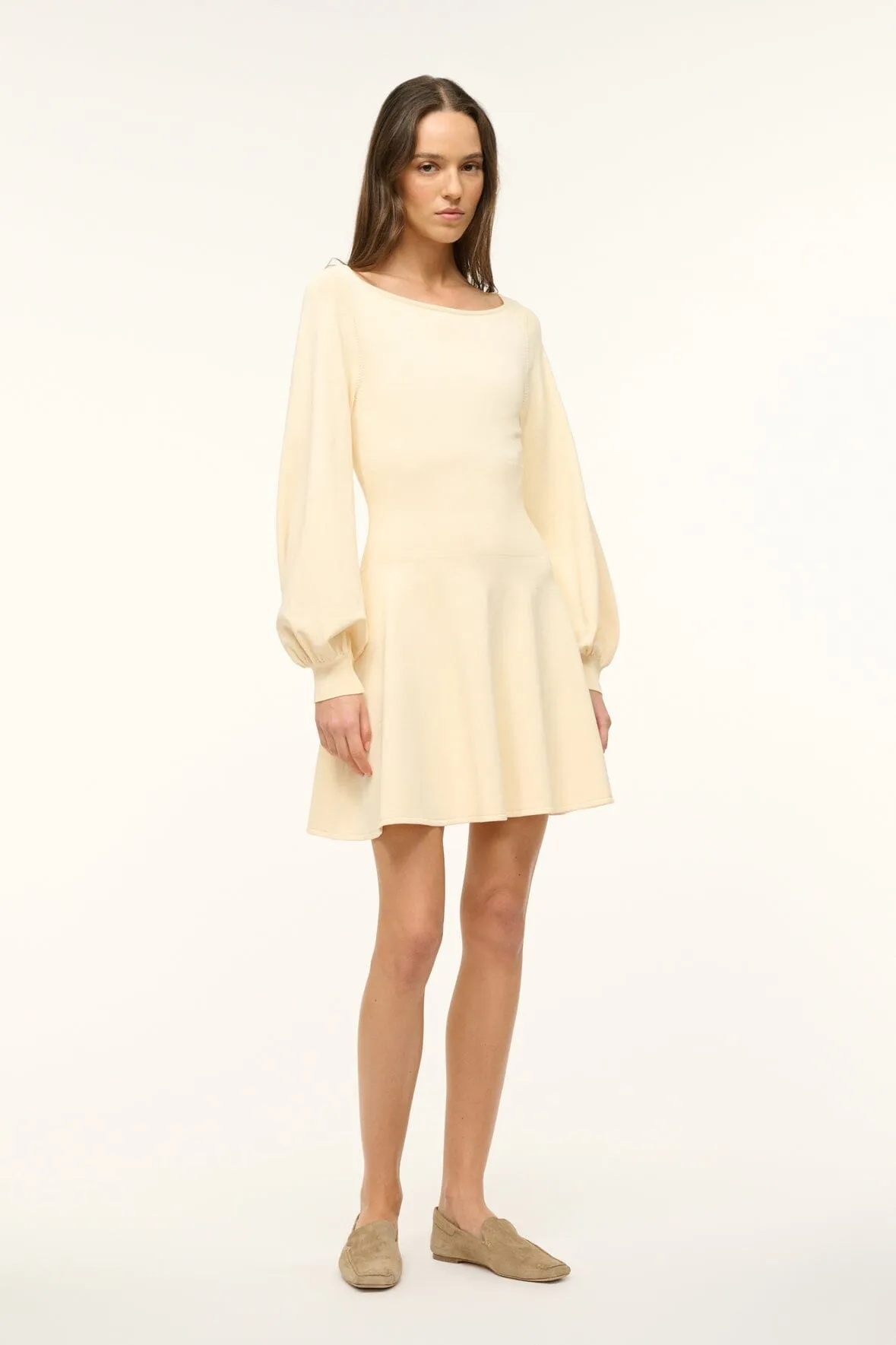 CLAUDE DRESS | BUTTERCREAM sold by STAUD product image thumbnail 2