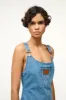 STAUD + WRANGLER THE OVERALL DRESS | MID BLUE sold by STAUD