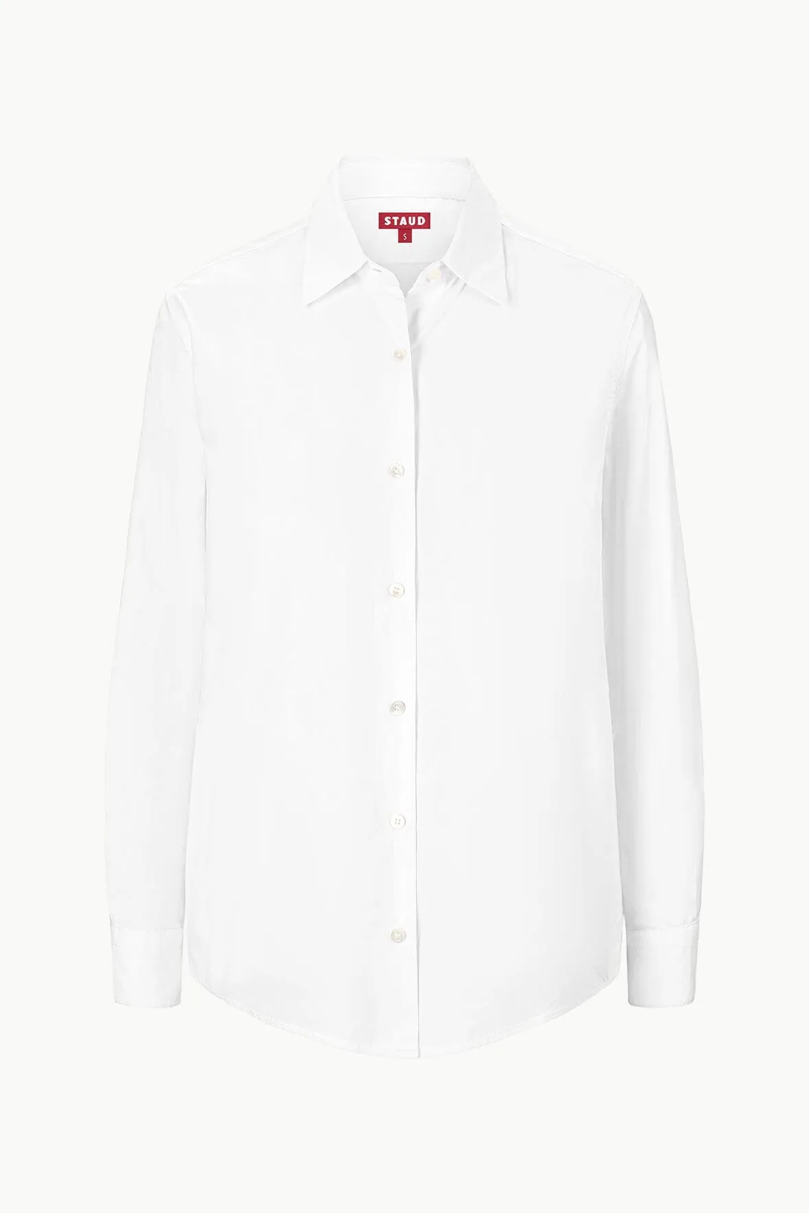ROXBURY POPLIN SHIRT | WHITE sold by STAUD product image thumbnail 5