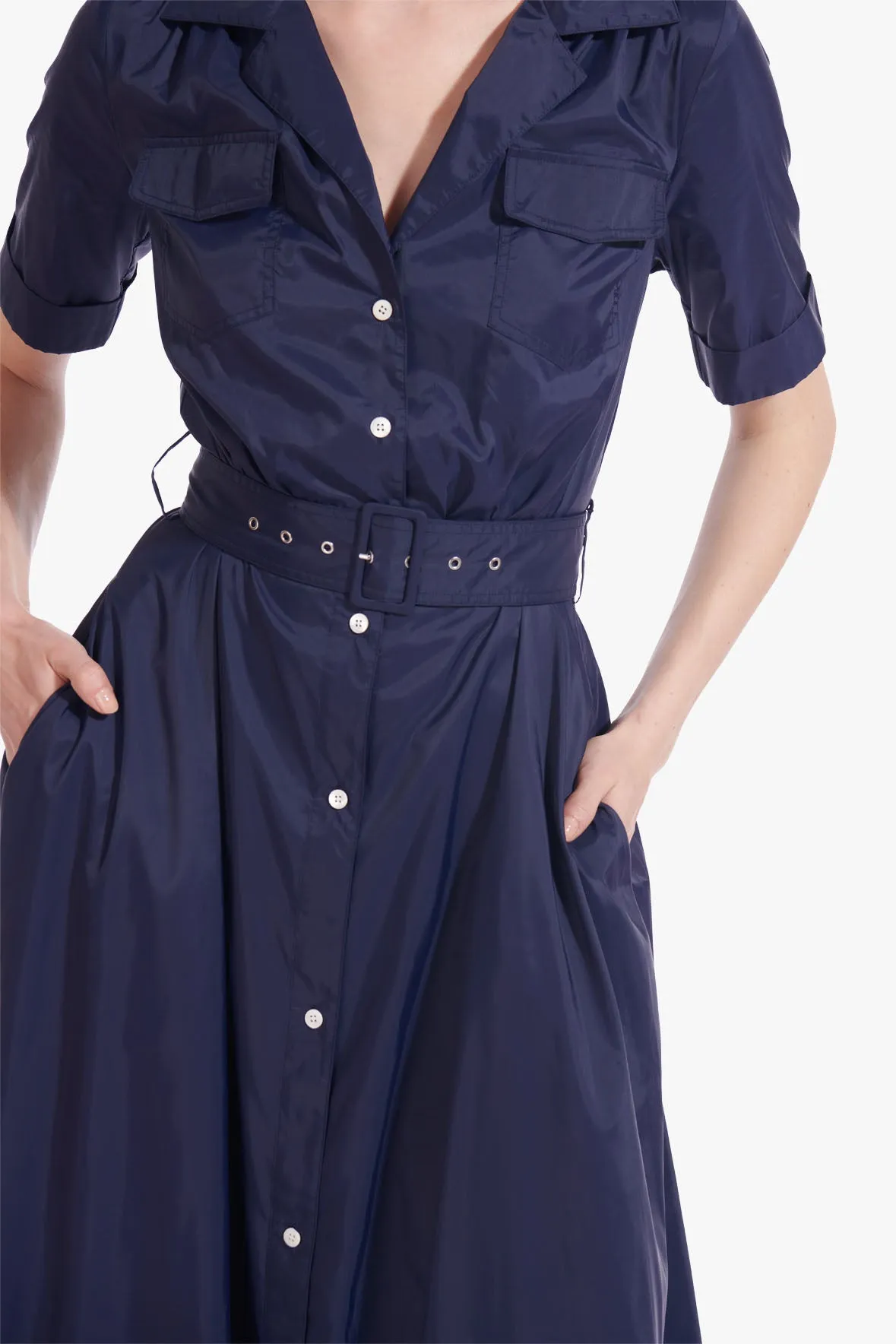 MILLIE DRESS | NAVY sold by STAUD product image thumbnail 2