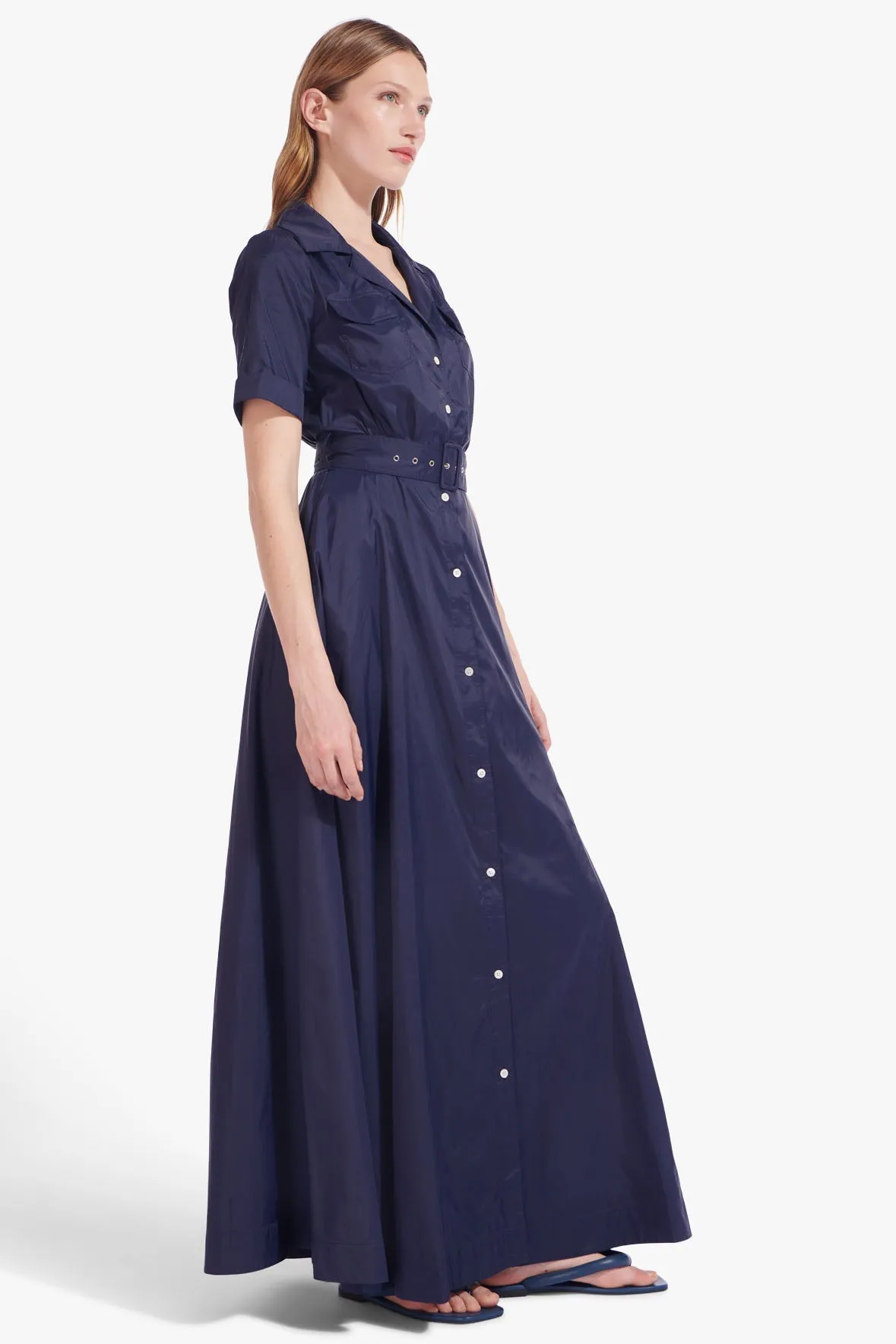 MILLIE DRESS | NAVY sold by STAUD product image thumbnail 3