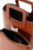 CUSTOM MINI SHIRLEY LEATHER BAG | TAN sold by STAUD