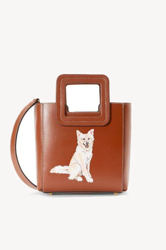 CUSTOM MINI SHIRLEY LEATHER BAG | TAN sold by STAUD