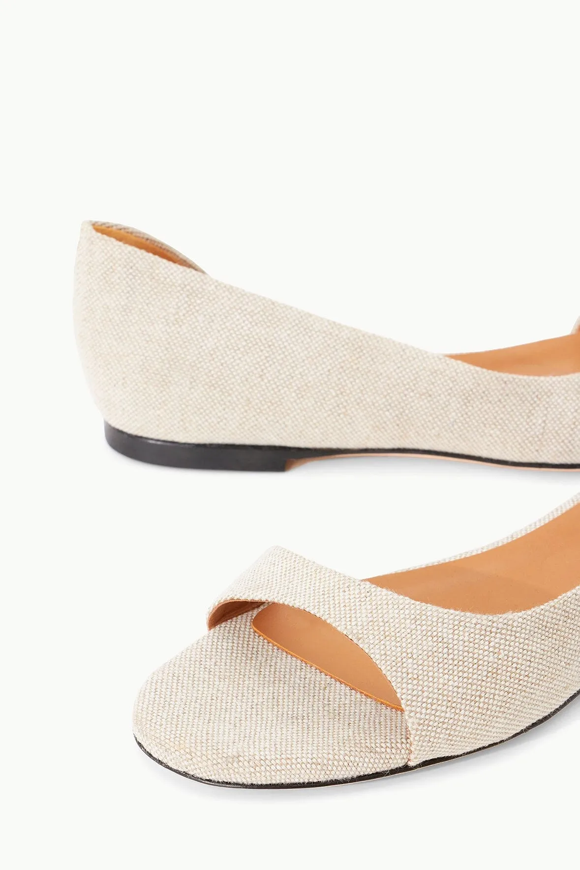 DOMINIQUE FLAT | NATURAL LINEN sold by STAUD product image thumbnail 5