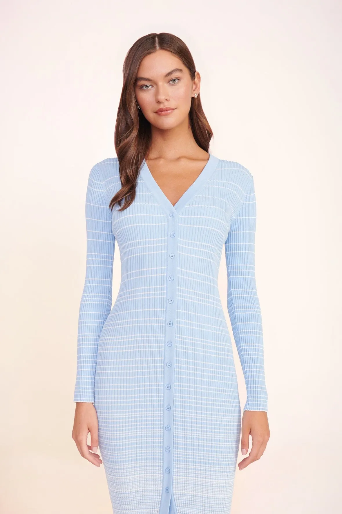 SHOKO SWEATER | FRENCH BLUE WHITE sold by STAUD product image thumbnail 4