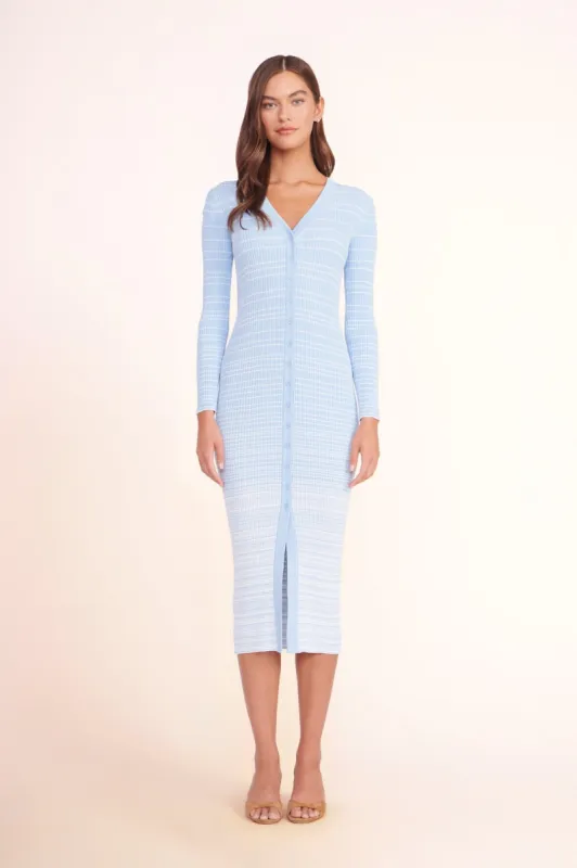 SHOKO SWEATER | FRENCH BLUE WHITE sold by STAUD