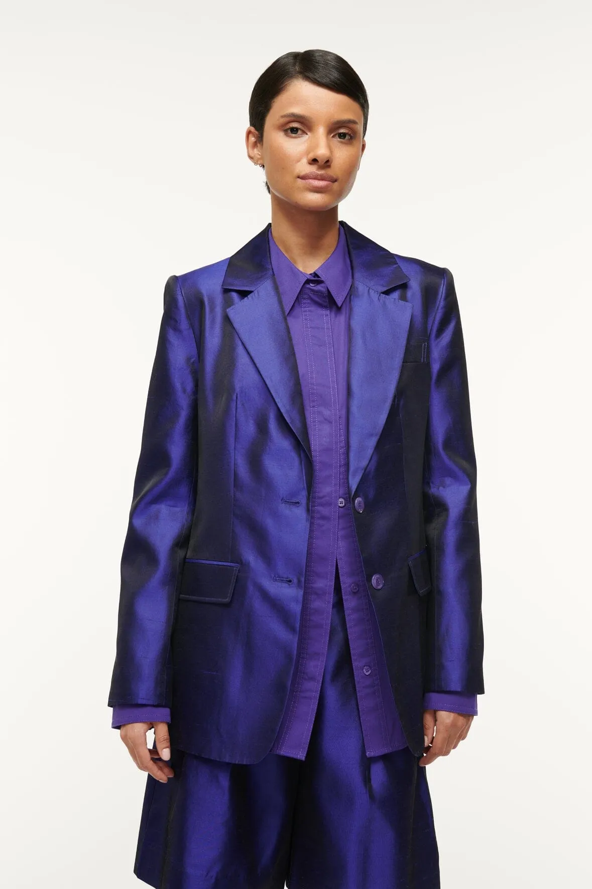 CITY BLAZER | VIOLET sold by STAUD product image thumbnail 3