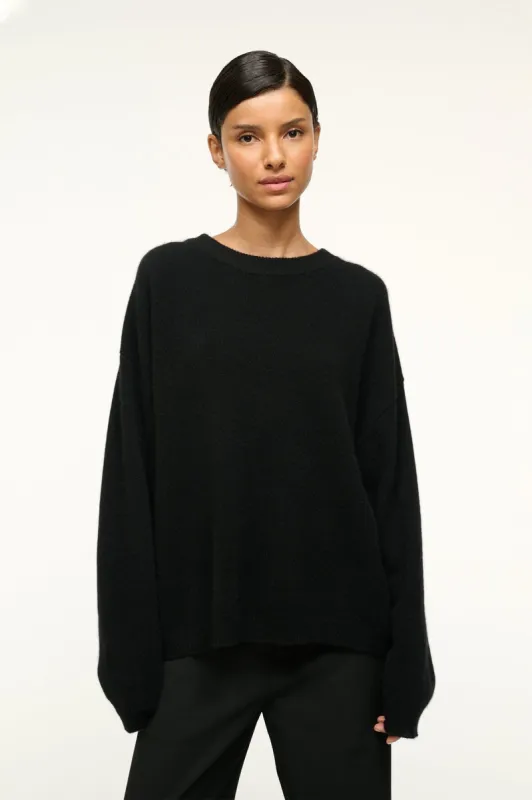SERRANO CASHMERE RELAXED CREW | BLACK made by STAUD