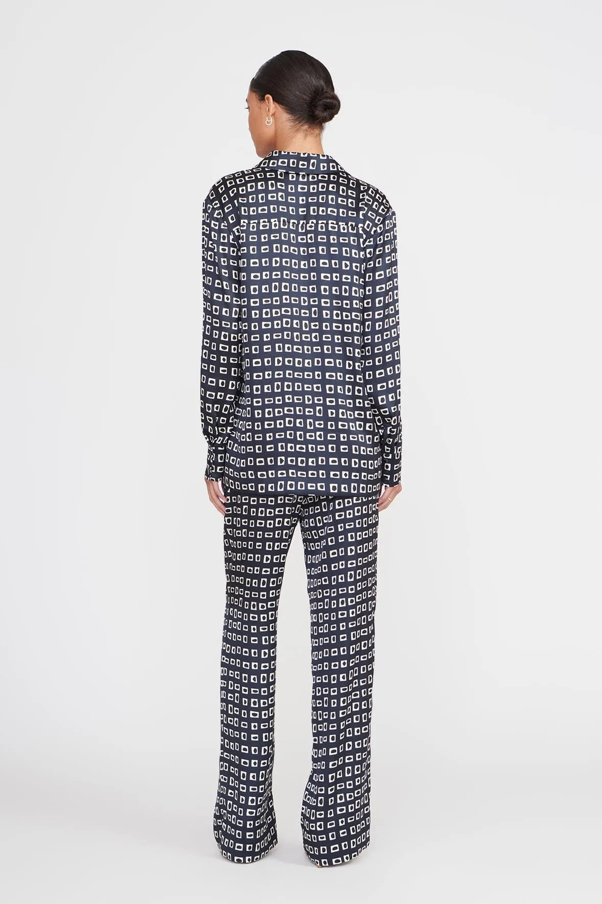 ZACH PANT | NAVY GEOSCAPE sold by STAUD product image thumbnail 3