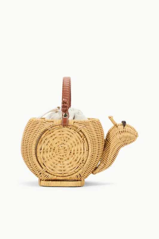ESCARGOT WICKER BASKET BAG | NATURAL sold by STAUD