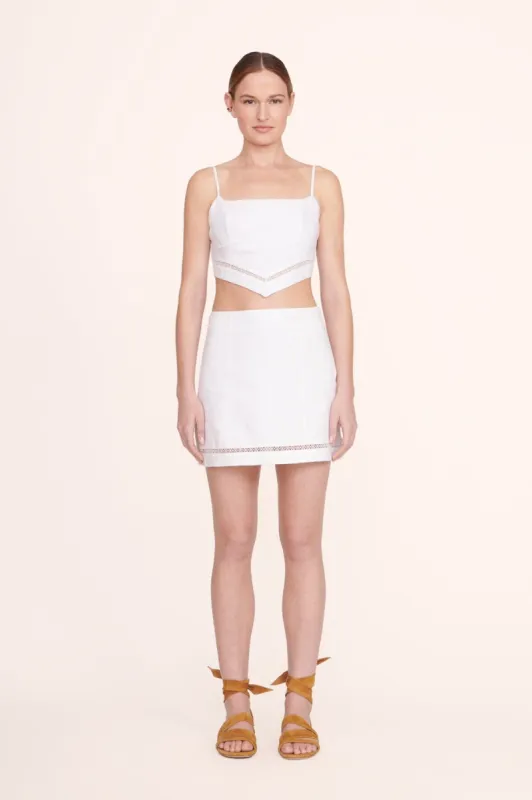 TORI SKIRT | WHITE sold by STAUD