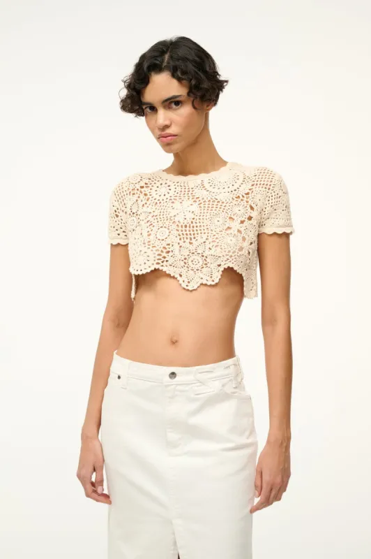 STARLIGHT TOP | BUTTERCREAM sold by STAUD