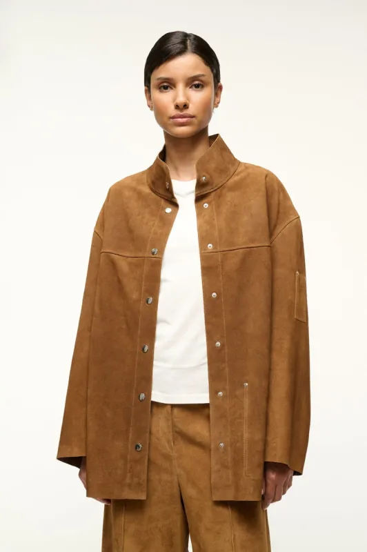 FOUNDATION JACKET | TAN SUEDE sold by STAUD