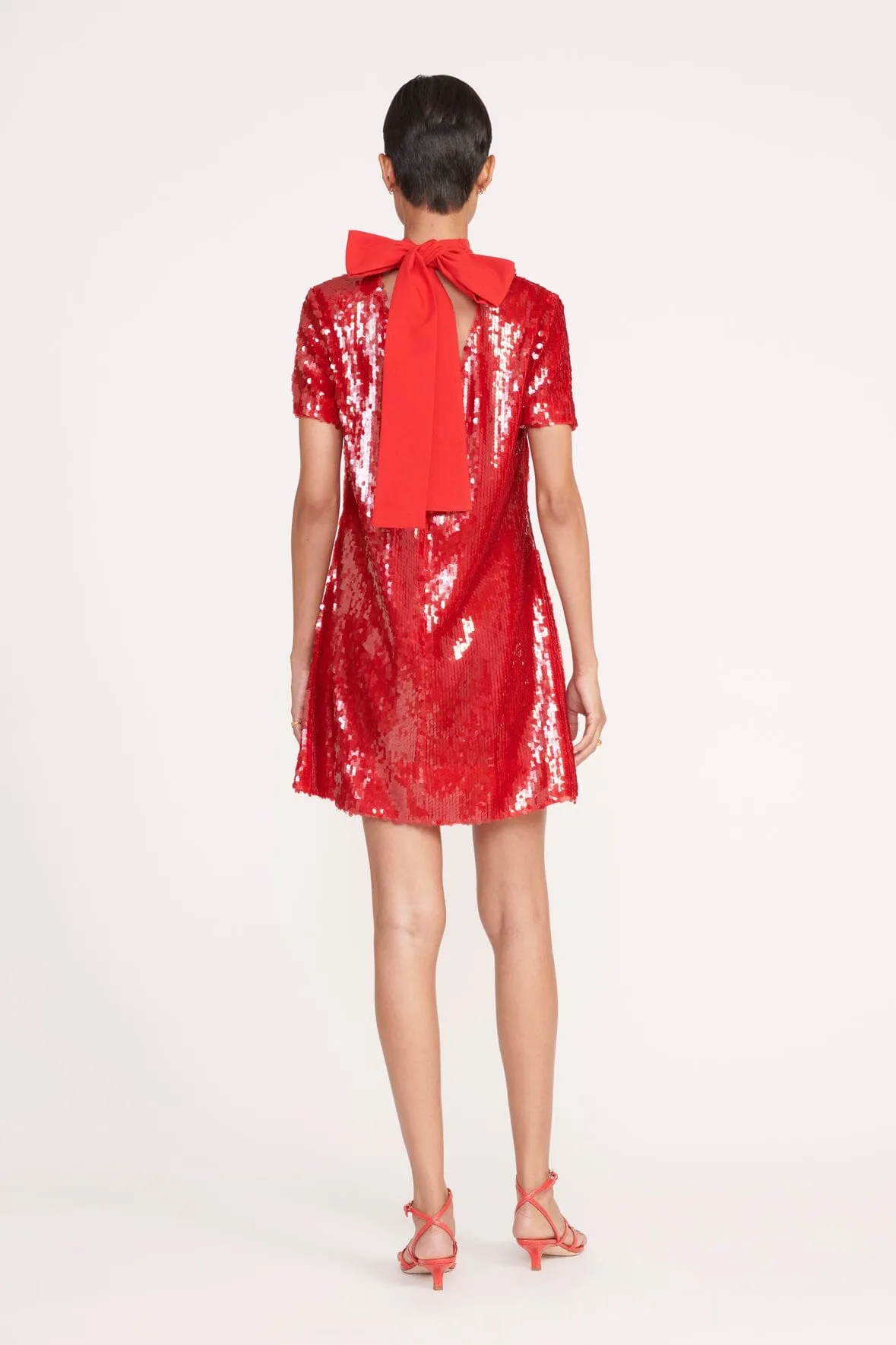 MINI ILANA DRESS | POINSETTIA SEQUINS sold by STAUD product image thumbnail 2