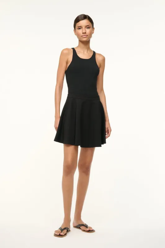 STACY SKIRT | BLACK sold by STAUD