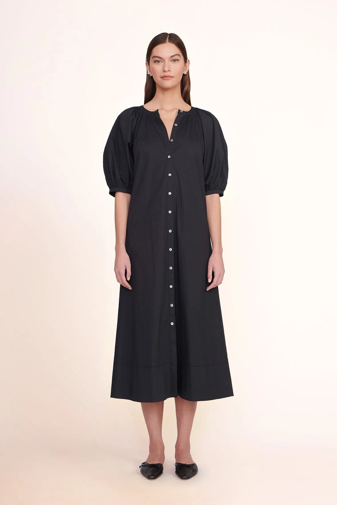 VINCENT DRESS | BLACK sold by STAUD