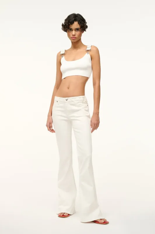 STAUD + WRANGLER THE BIKINI JEAN | WHITE sold by STAUD